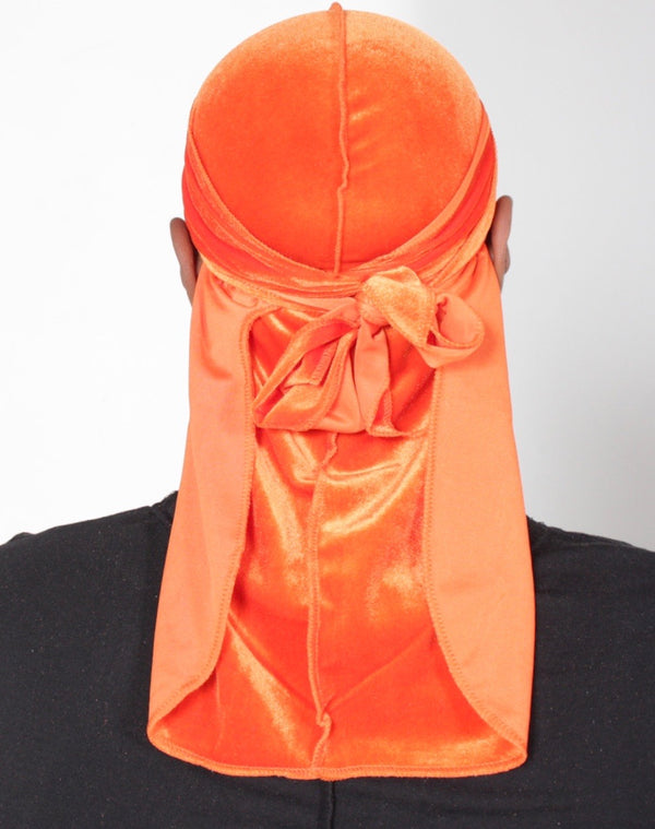 Orange Velvet Durag