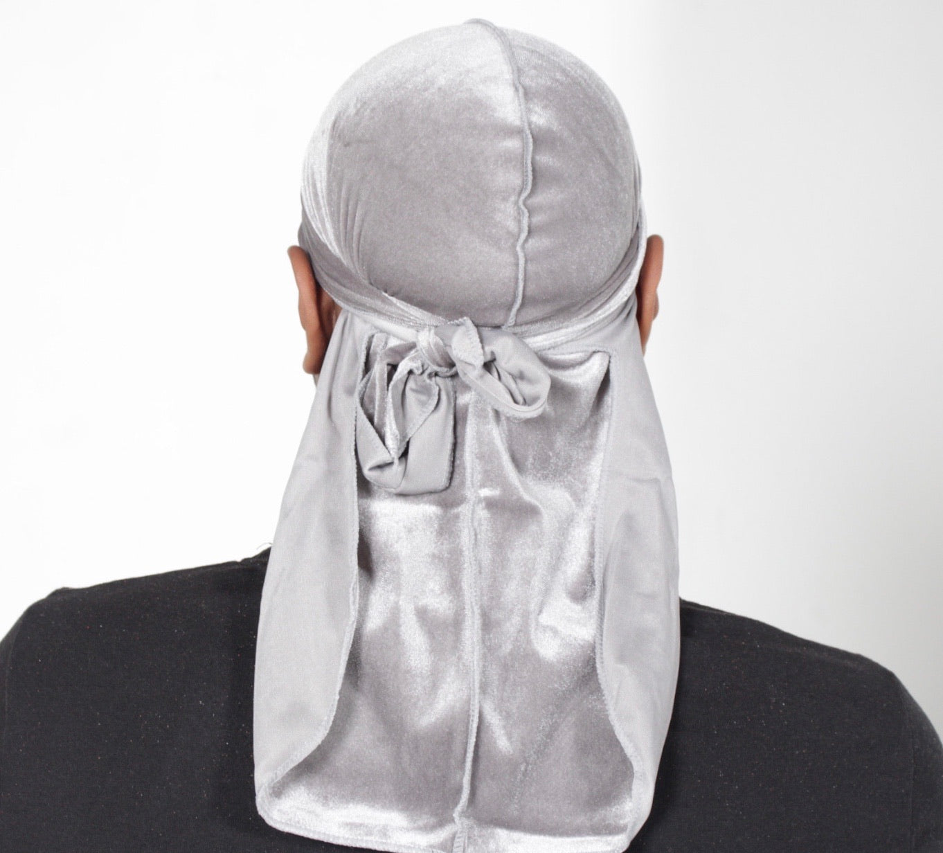 Grey Velvet Durag - Drippyy Durags